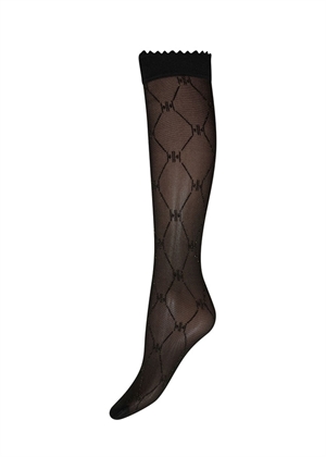 Hype The Detail high knee w.lurex sock Black/Gold 